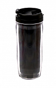 Термостакан пластиковый черный 350 мл